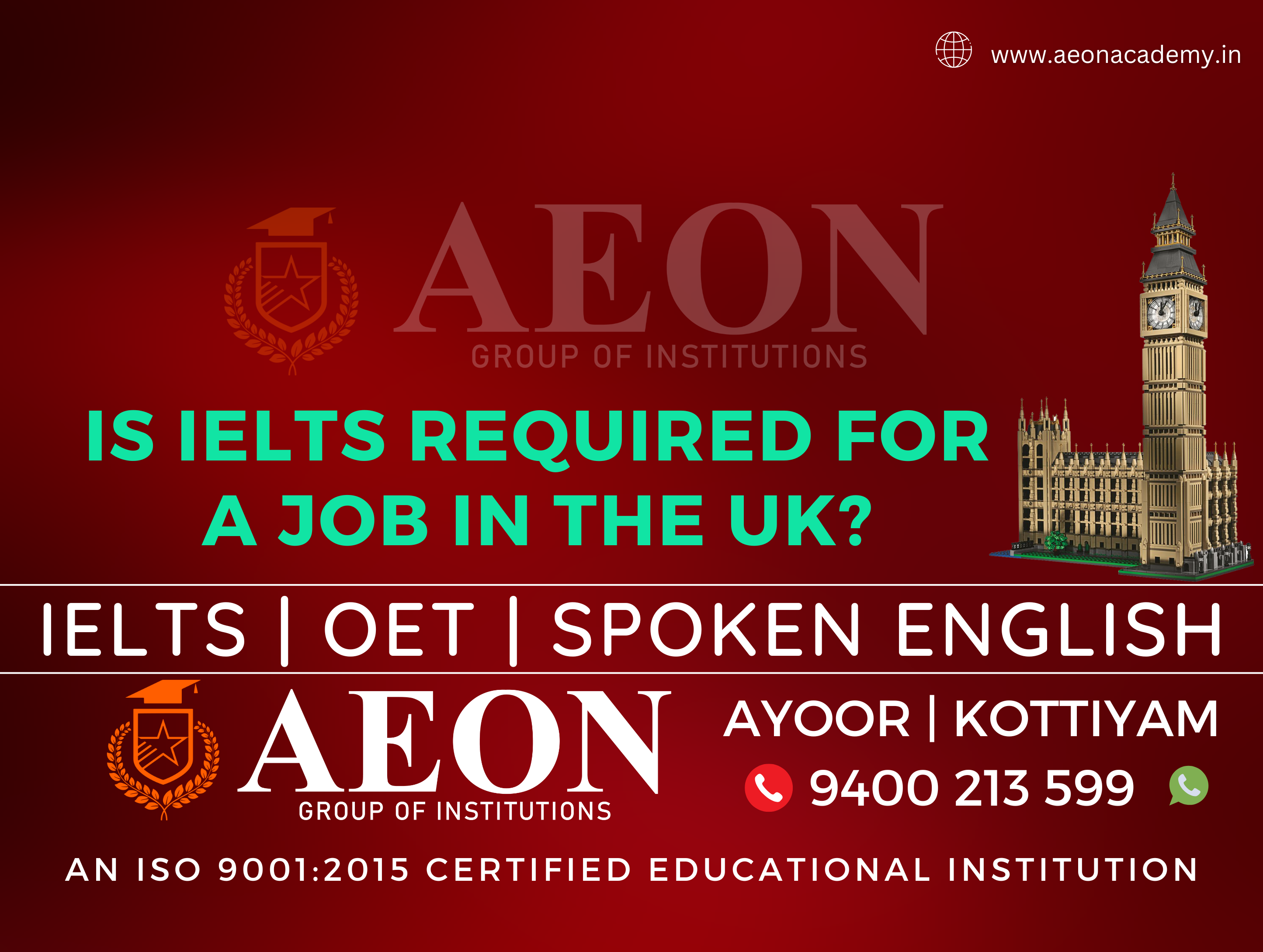 s IELTS required for a job in the UK