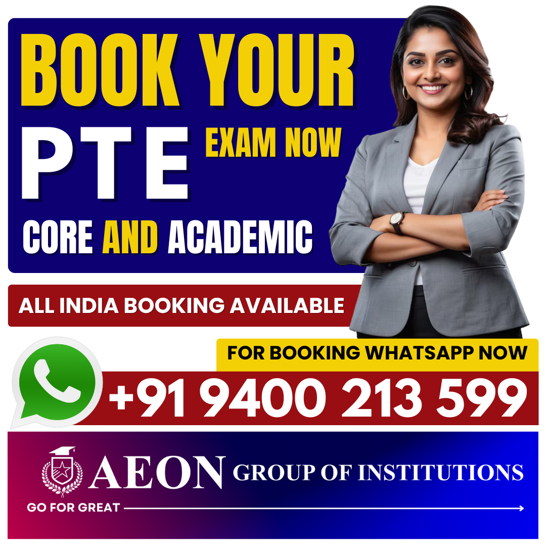 PTE Exam Booking Panaji Call/WA 9400213599